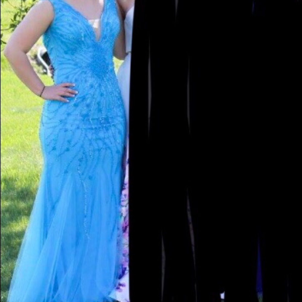 Turquoise prom dress